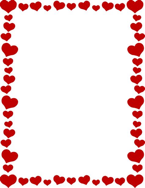 Heart Border Printable Ideas