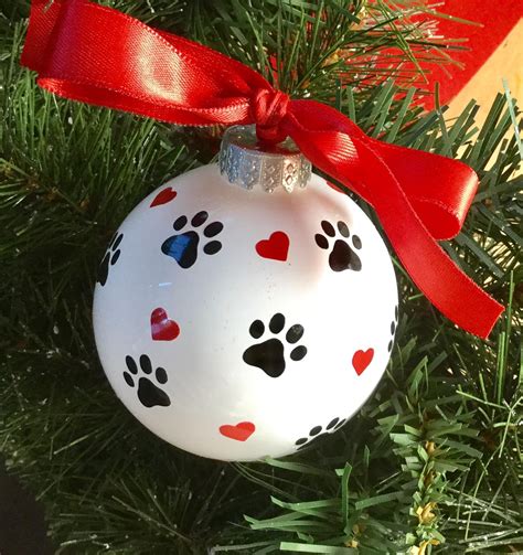 A heart dog ornament idea