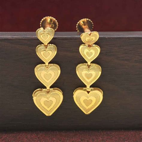 Heart Earrings Template