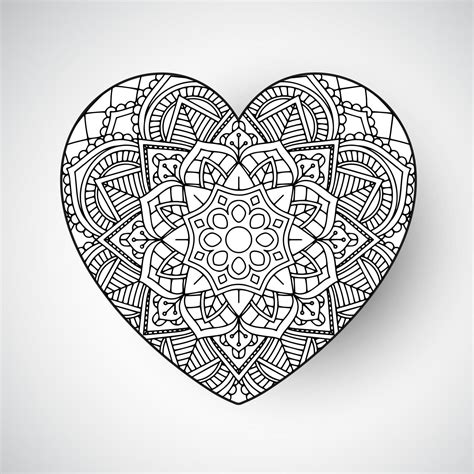 Heart Mandala Design