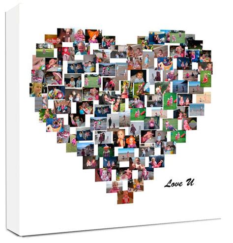 Heart-Shaped Collage