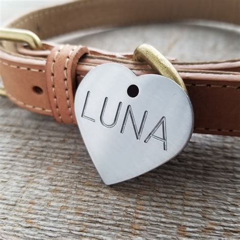 A heart-shaped dog tag template