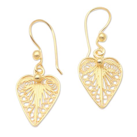 Heart-Shaped Earrings Template