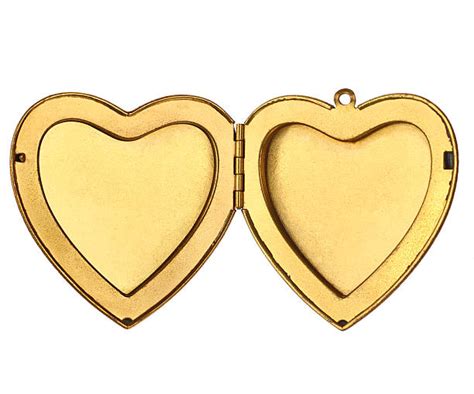 Heart Shaped Locket Template with Borders