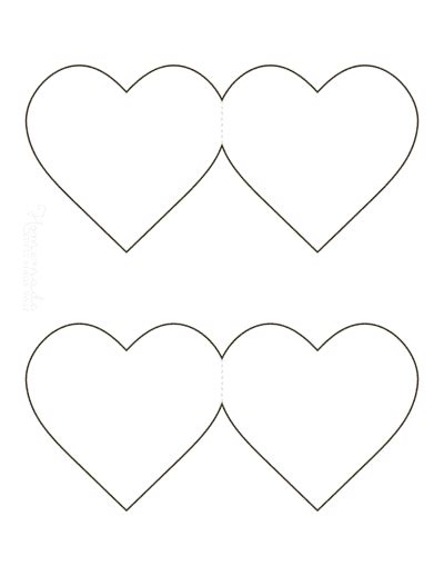 Heart template cardstock