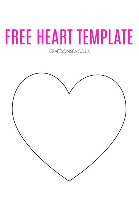 Heart template crafting ideas