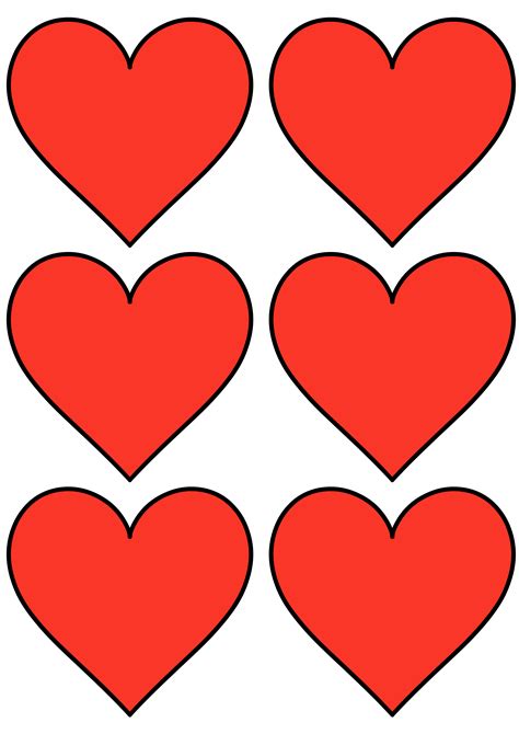 Heart template printable with photos