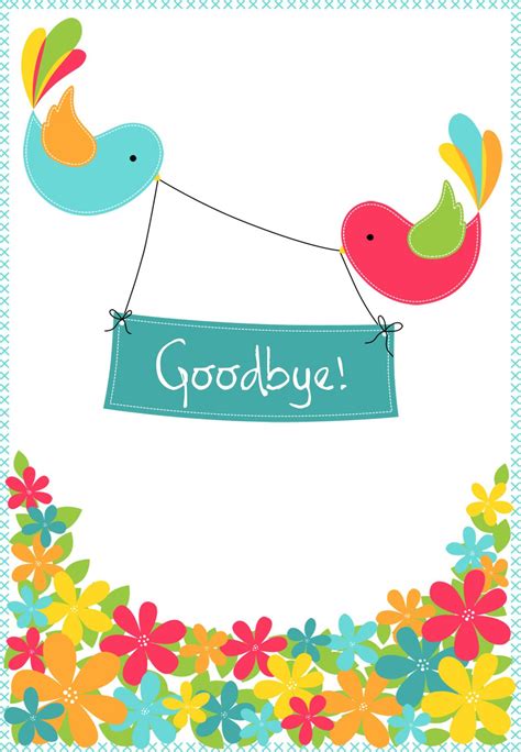 Heartfelt Goodbye Card Template