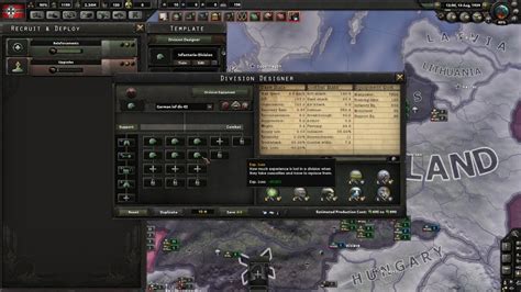 Hearts of Iron IV Infantry Template