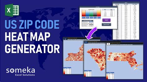 Heat Map by Zip Code in Excel Example