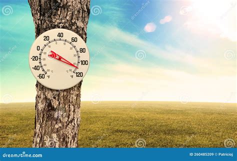 Heatwave with temperature reading of 110 degrees Fahrenheit