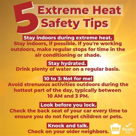 Heatwave safety measures