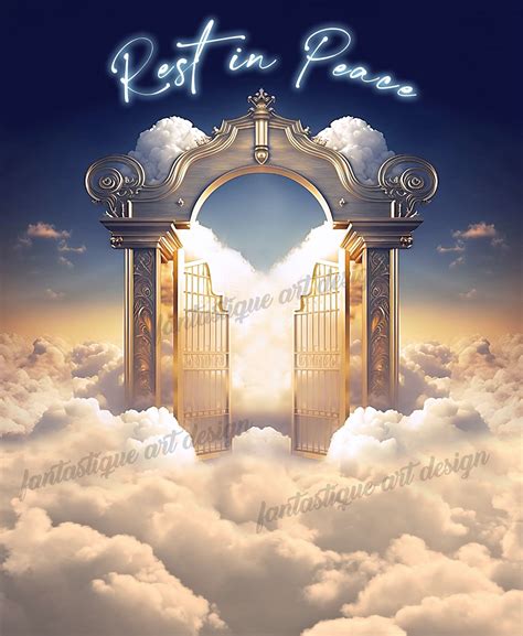 Heaven's gates rest in peace t-shirt template