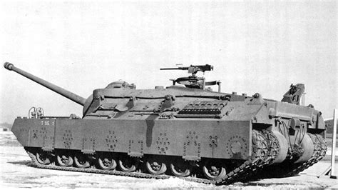 A heavy tank in action