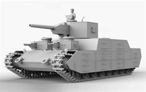 A prototype of a heavy tank