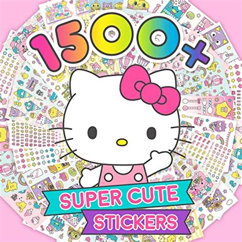 Hello Kitty face stickers with different expressions