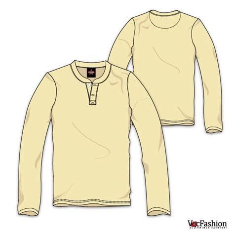 Henley Shirt Template