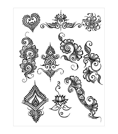 Animal Henna Stencils Printable Designs