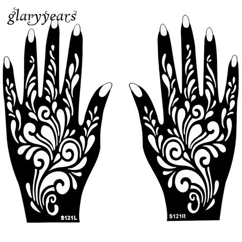 Traditional Henna Stencils Printable Designs