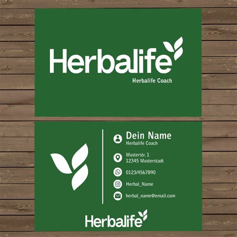 Herbalife Business Card Template 1