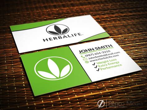 Herbalife Business Card Template 5