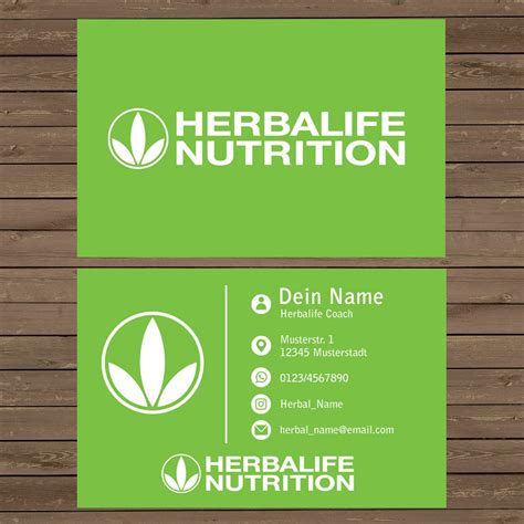 Herbalife Business Card Templates