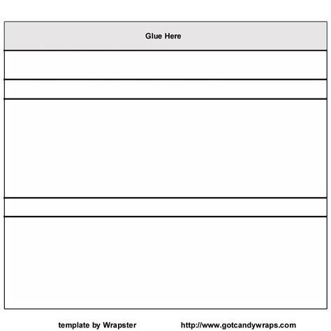 Hershey Bar Wrapper Template Printable