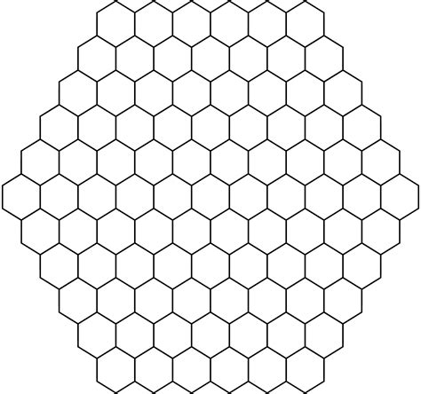 Hexagon Template for Graphic Design