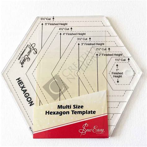 Hexagon Template for Quilting and Sewing