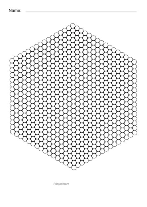 Hexagonal Bead Template