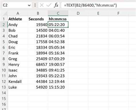 HH:MM Format in Excel