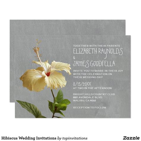 Hibiscus Invitation Template