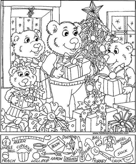 Hidden Christmas printable