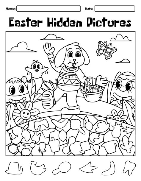 Hidden Easter printable