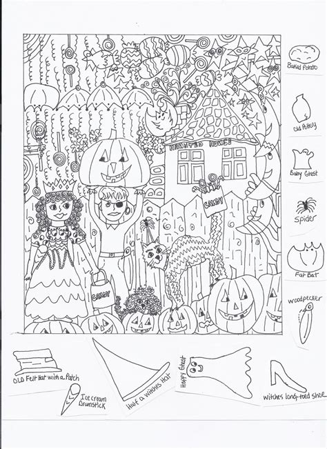 Hidden Halloween printable