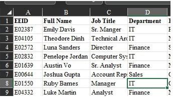 Hide Columns in Excel VBA Example