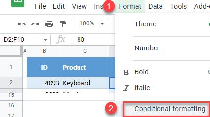 Hide Zeros in Google Sheets