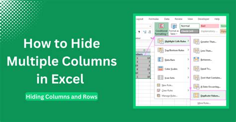 Hiding Columns Based on Column Number