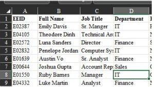 Hiding Columns in Excel using VBA Scripts