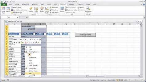 Hiding Worksheet in Excel VBA