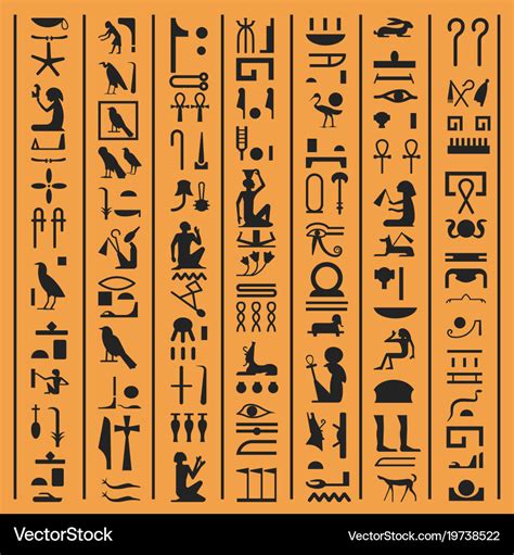 Hieroglyphics Alphabet Printable 10