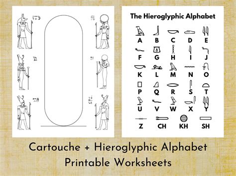 Hieroglyphics Alphabet Printable 5