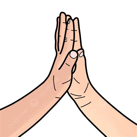 High-Five Handshake Template