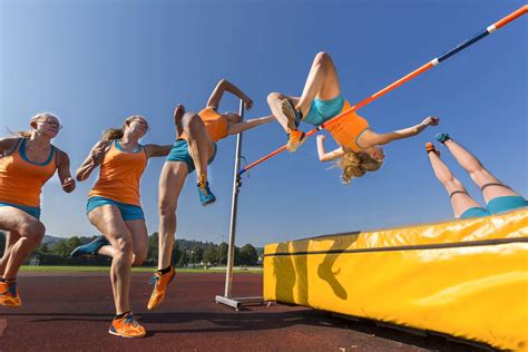 High Jump Athlete in Training