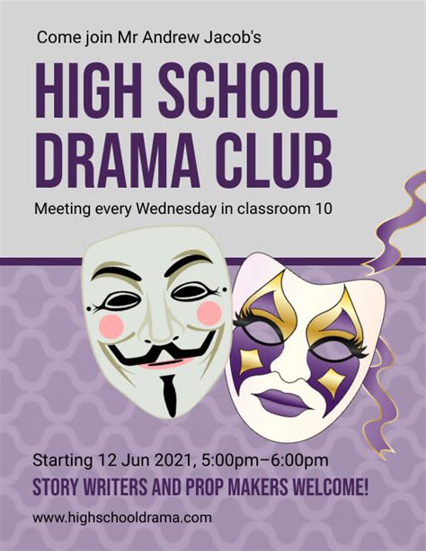 High School Drama Template