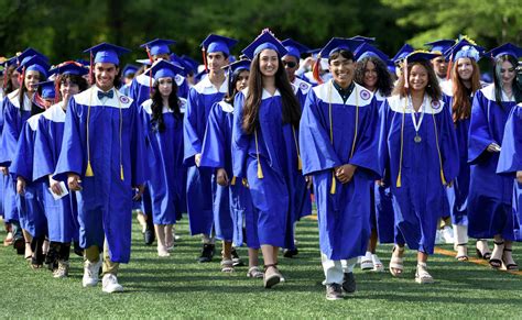 High school graduation ceremony