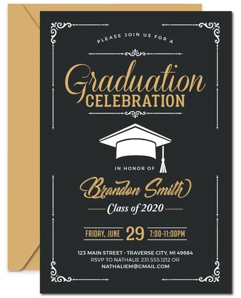 High School Graduation Invitation Templates