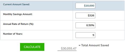 High-Yield Savings Calculator Template