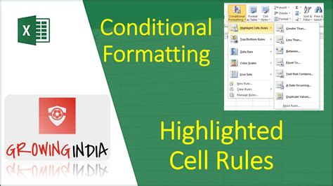 Highlight Cells Rules in Excel