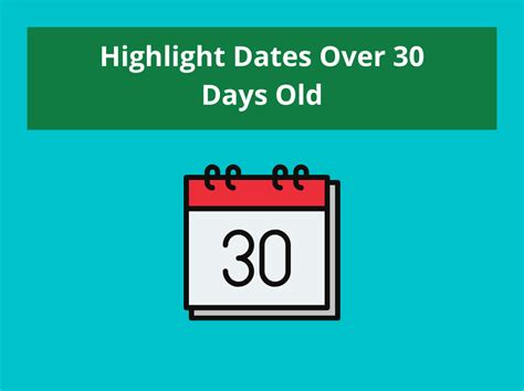 Highlight Dates within 30 Days